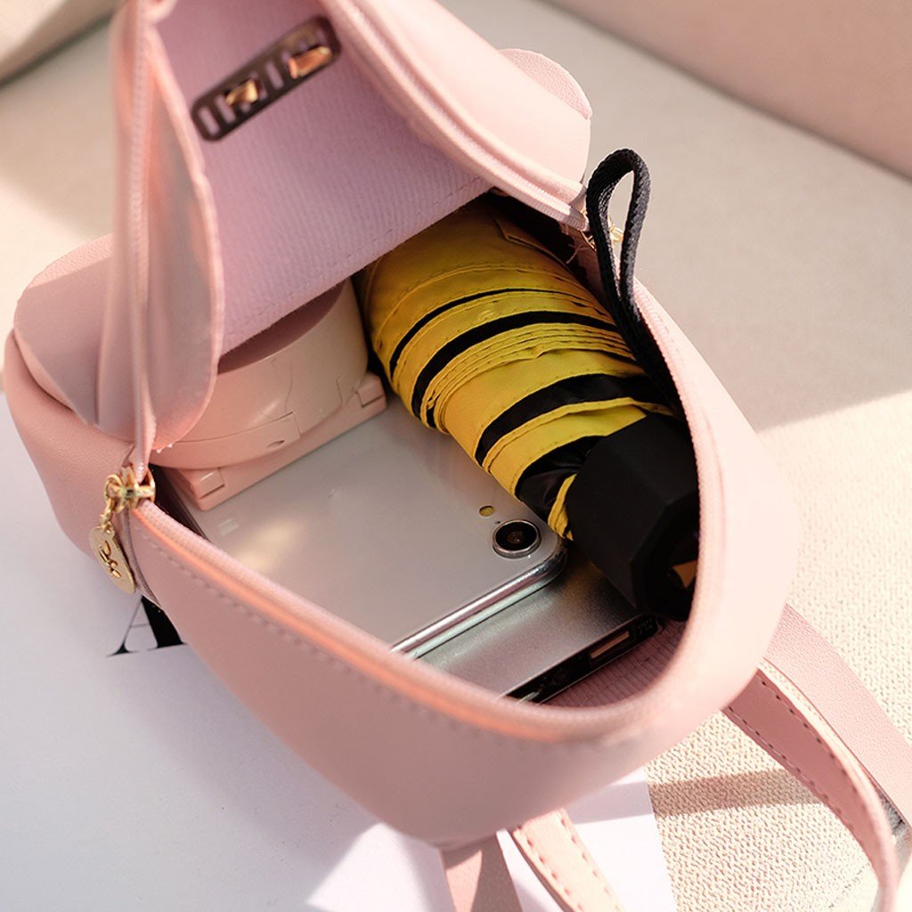 Women's Mini Backpack Luxury PU Leather Kawaii Backpack Cute Graceful Bagpack Small School Bags for Girls Bow-knot Leaf Hollow 3 Women's Mini Backpack Luxury PU Leather Kawaii Backpack Cute Graceful Bagpack Small School Bags for Girls Bow-knot Leaf Hollow 3