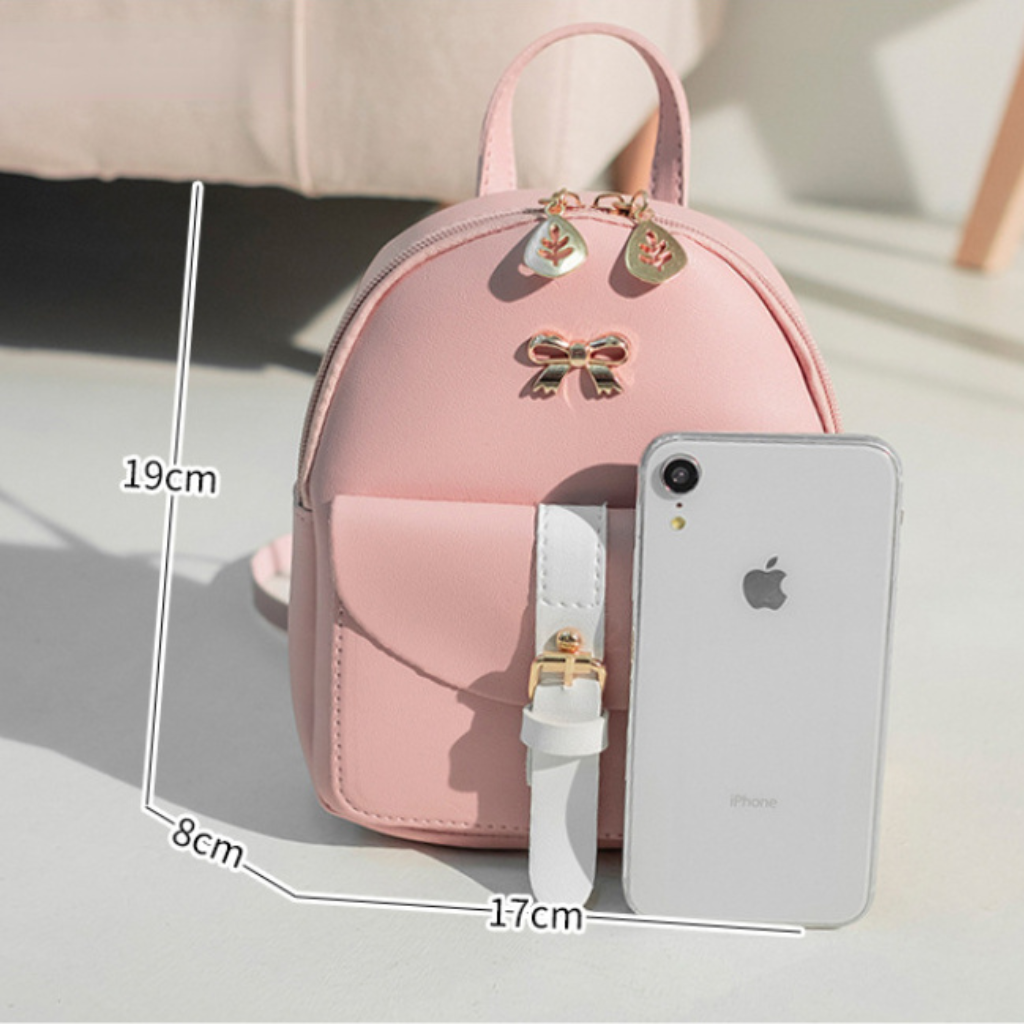 Women's Mini Backpack Luxury PU Leather Kawaii Backpack Cute Graceful Bagpack Small School Bags for Girls Bow-knot Leaf Hollow 6 Women's Mini Backpack Luxury PU Leather Kawaii Backpack Cute Graceful Bagpack Small School Bags for Girls Bow-knot Leaf Hollow 6