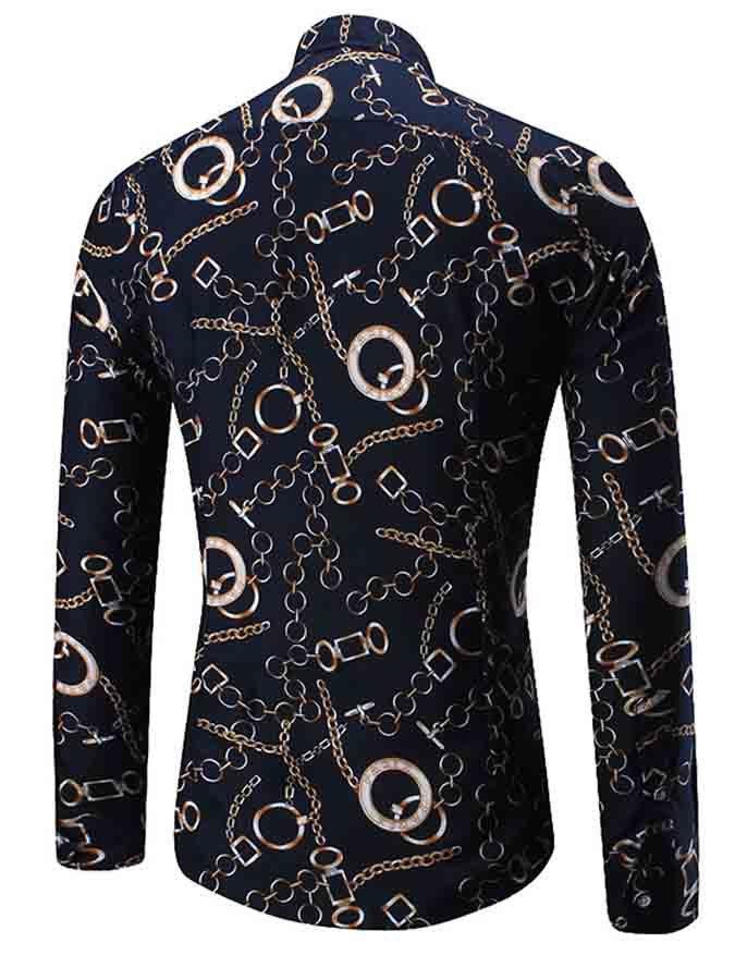 2022 Leopard Color Piece Men's Slim Shirt Autumn Casual Turn-down Collar Streetwear Fashion Together print Long Sleeve Shirt To 3 2022 Leopard Color Piece Men's Slim Shirt Autumn Casual Turn-down Collar Streetwear Fashion Together print Long Sleeve Shirt To 3